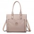 LT1650 - Miss Lulu Textured Leather Look Square Pocket Shoulder Handbag Beige LT1650 - Miss Lulu Textured Leather Look Square Pocket Shoulder Handbag Beige
